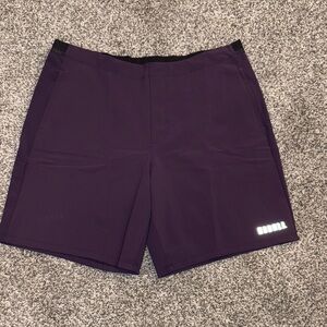 NOBULL Men's Solid Stretch Short in dark purple